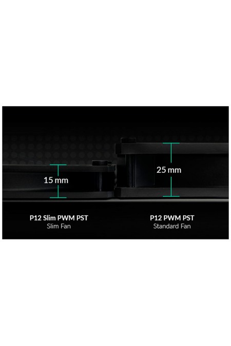 Вентилятор для корпуса ARCTIC P12 SLIM PWM PST -3 Pack (ACFAN00275A) (черный) 6