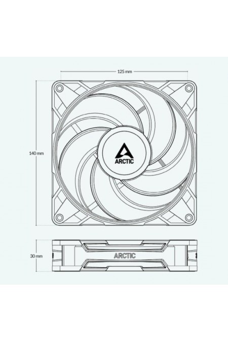 Вентилятор для корпуса ARCTIC P14 Pro Reverse (ACFAN00329A) 4