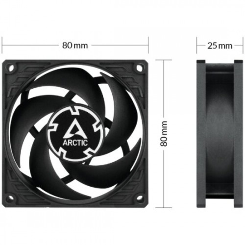 Вентилятор для корпуса Arctic P8 Max (ACFAN00286A) (черный) 6