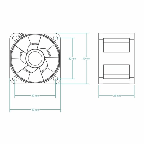 Вентилятор для корпуса Arctic S4028-6K (ACFAN00185A) (черный) 9