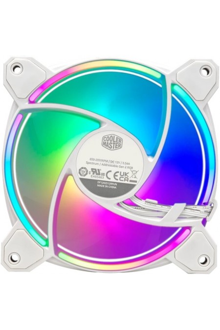 Вентилятор для корпуса Cooler Master MasterFan MF120 Halo2 (белый) 1