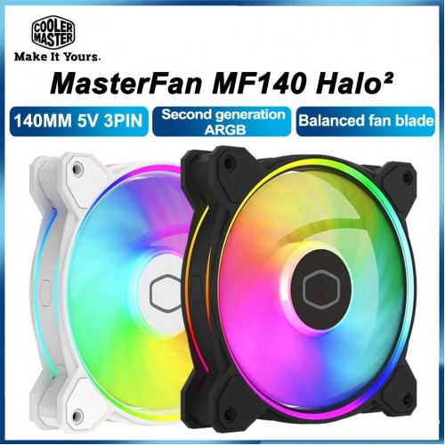 Вентилятор для корпуса Cooler Master MasterFan MF140 Halo2 (MFL-B4DN-16NP2-R2) (черный) 1