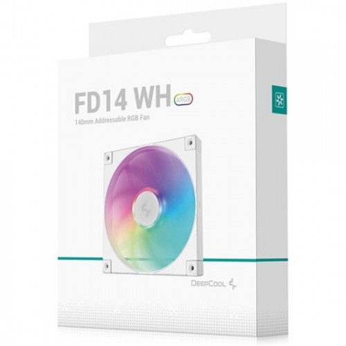 Вентилятор для корпуса DEEPCOOL FD14 ARGB (R-FD14-WHAPN1-G) (белый) 4