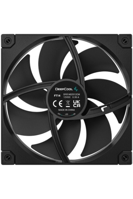 Вентилятор для корпуса DEEPCOOL FT14 (R-FT14-BKWPN1-G) (черный) 2