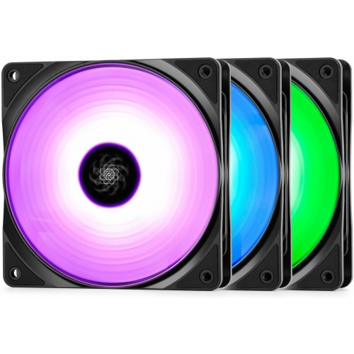 Вентилятор для корпуса DEEPCOOL RF 120 (DP-FRGB-RF120-1C) (черный) 7