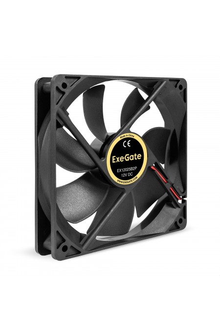 Вентилятор для корпуса ExeGate 12В DC EX12025B2P (EX295242RUS) (черный) 