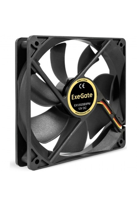 Вентилятор для корпуса ExeGate 12В DC EX12025B3PM (EX295244RUS) (черный) 