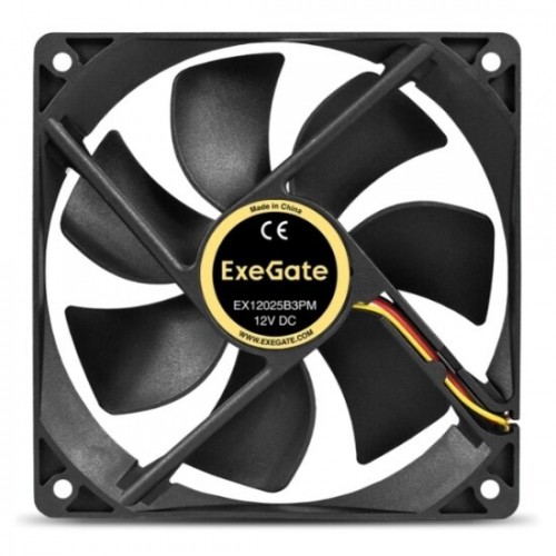 Вентилятор для корпуса ExeGate 12В DC EX12025B3PM (EX295244RUS) (черный) 3