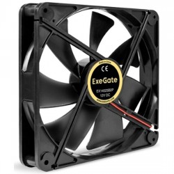 Вентилятор для корпуса ExeGate 12В DC EX14025B2P (EX295249RUS) (черный)