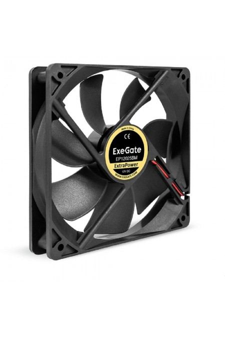 Вентилятор для корпуса ExeGate 12В DC ExtraPower EP12025BM (EX295246RUS) (черный) 