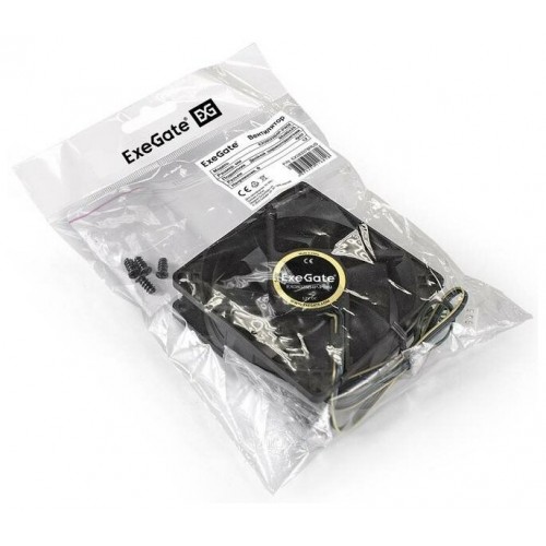 Вентилятор для корпуса ExeGate E08025B4P-PWM (EX283378RUS) (черный) 1