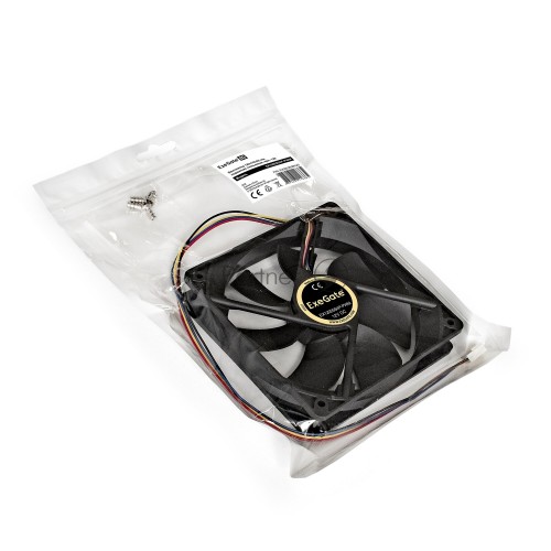 Вентилятор для корпуса ExeGate E12025S4P-PWM (EX283393RUS) (черный) 5