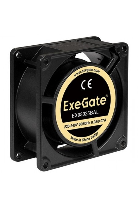 Вентилятор для корпуса ExeGate EX08025BAL (EX288997RUS) (черный) 