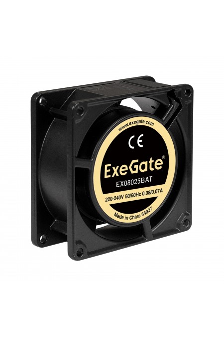 Вентилятор для корпуса ExeGate EX08025BAT (EX288998RUS) (черный) 
