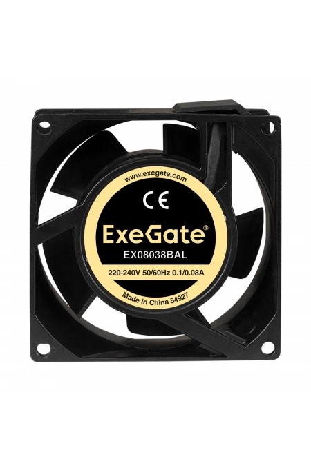 Вентилятор для корпуса ExeGate EX08038BAL (EX288999RUS) (черный) 1