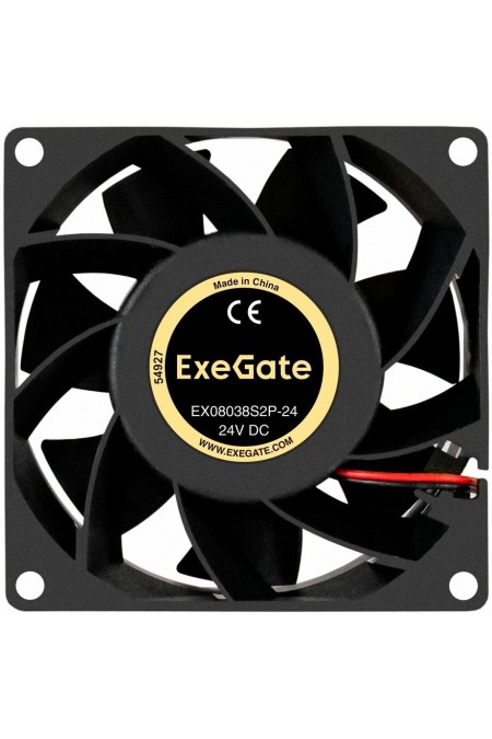 Вентилятор для корпуса ExeGate EX08038S2P-24 (черный) 1