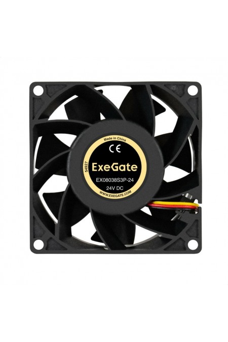 Вентилятор для корпуса ExeGate EX08038S3P-24 (EX297085RUS) (черный) 1