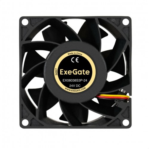 Вентилятор для корпуса ExeGate EX08038S3P-24 (EX297085RUS) (черный) 1