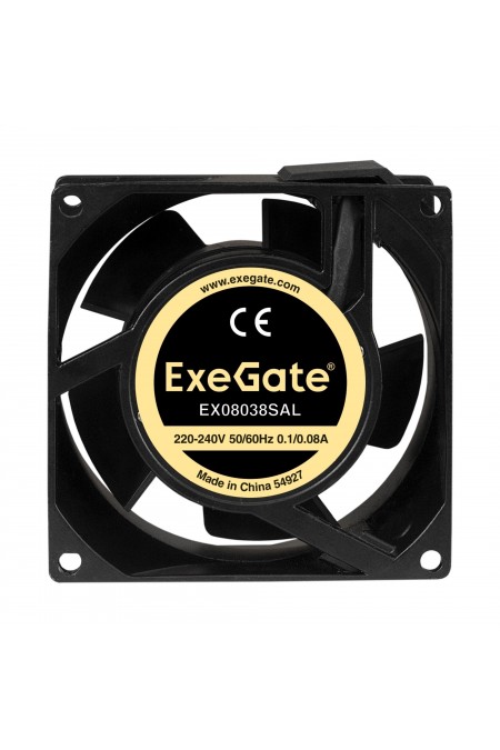 Вентилятор для корпуса ExeGate EX08038SAL (EX289001RUS) (черный) 1