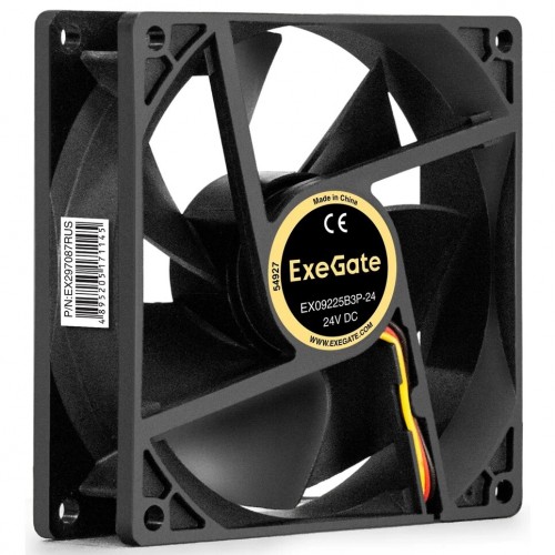 Вентилятор для корпуса ExeGate EX09225B3P-24 (EX297087RUS) (черный) 2