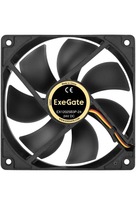 Вентилятор для корпуса ExeGate EX12025B3P-24 (EX297093RUS) (черный) 1