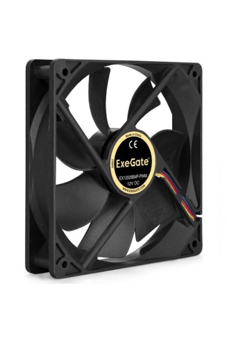 Вентилятор для корпуса ExeGate EX12025B4P-PWM (EX283391RUS) (черный) 1