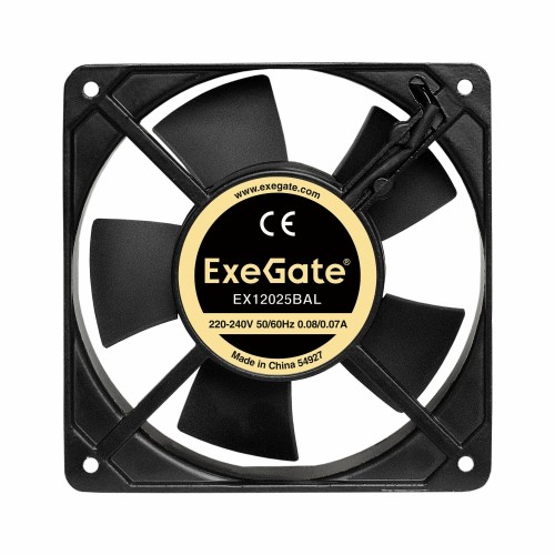 Вентилятор для корпуса ExeGate EX12025BAL (EX289013RUS) (черный) 1