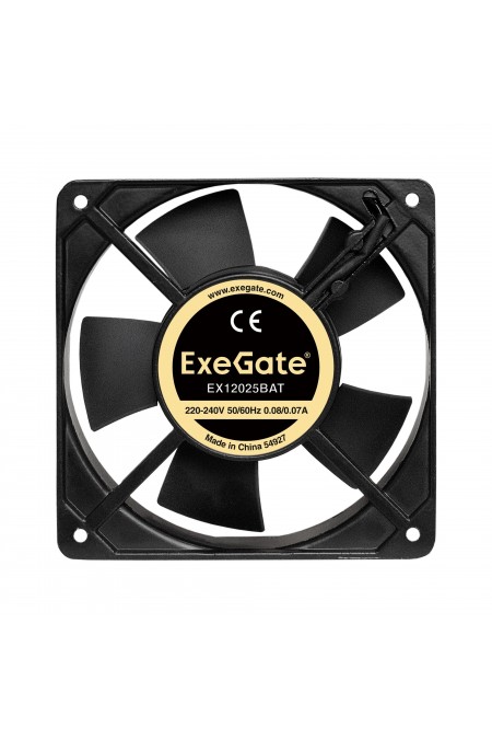 Вентилятор для корпуса ExeGate EX12025BAT (EX289014RUS) (черный) 1