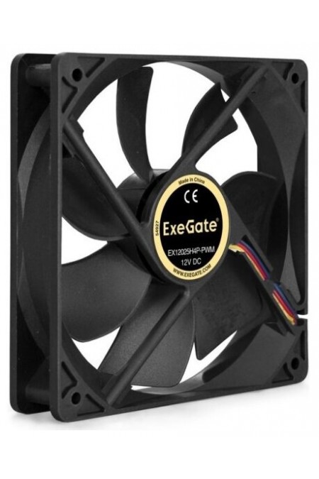 Вентилятор для корпуса ExeGate EX12025H4P-PWM (EX283392RUS) (черный) 1