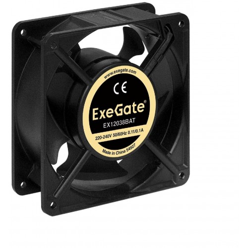 Вентилятор для корпуса ExeGate EX12038BAT (EX289019RUS) (черный) 