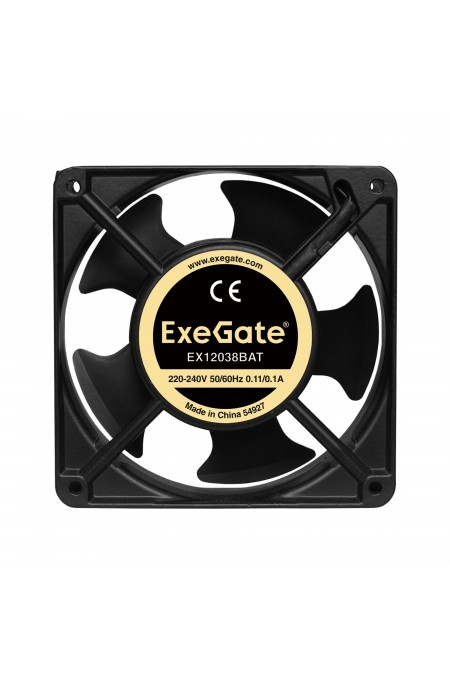 Вентилятор для корпуса ExeGate EX12038BAT (EX289019RUS) (черный) 1