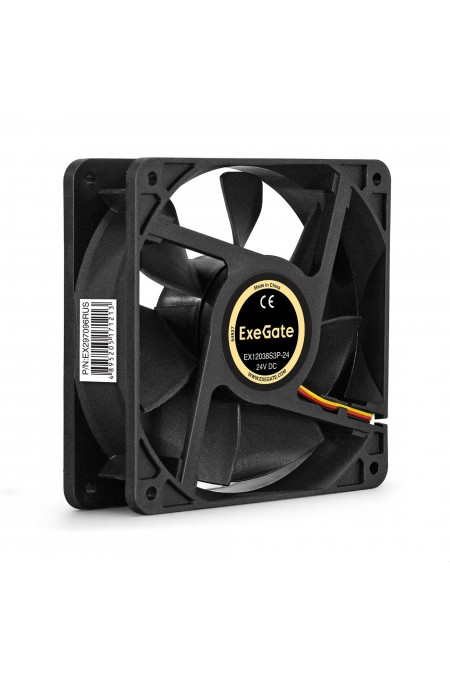 Вентилятор для корпуса ExeGate EX12038S3P-24 (EX297096RUS) (черный) 