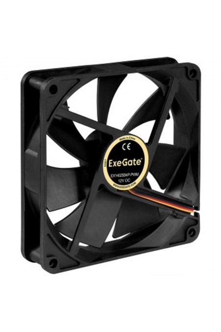 Вентилятор для корпуса ExeGate EX14025S4P-PWM (EX295248RUS) (черный) 