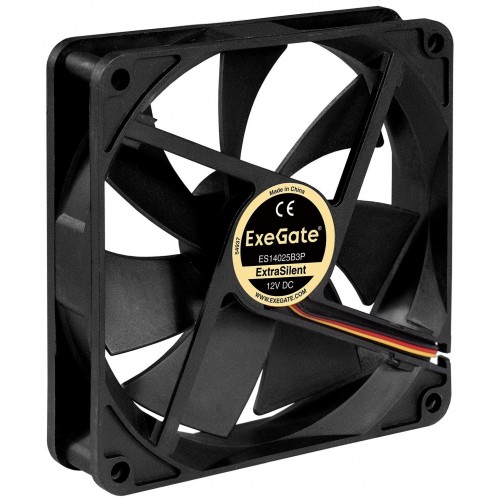 Вентилятор для корпуса ExeGate ExtraSilent ES14025B3P (EX288928RUS) (черный) 4