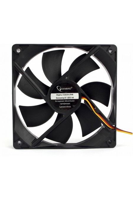 Вентилятор для корпуса Gembird S12025H-3P4M (черный) 