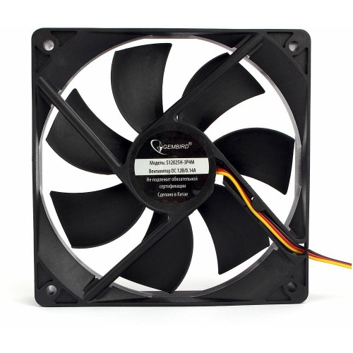 Вентилятор для корпуса Gembird S12025H-3P4M (черный) 3