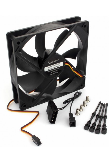 Вентилятор для корпуса Gembird S12025H-3P4M (черный) 1