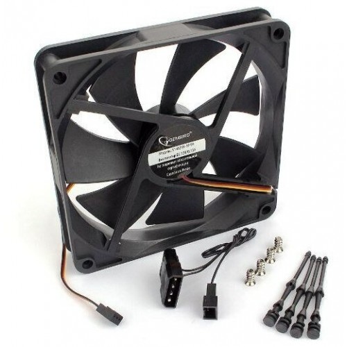 Вентилятор для корпуса Gembird S12025H-3P4M (черный) 6