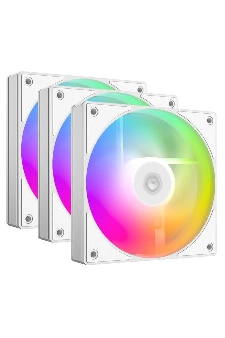 Вентилятор для корпуса ID-COOLING AS-120-ARGB-W TRIO (белый) 