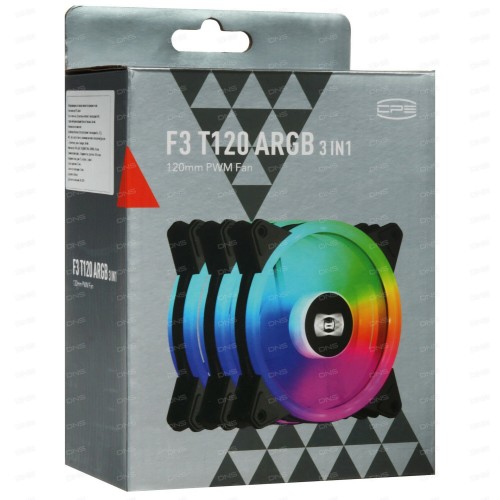 Вентилятор для корпуса PCCooler F3 T120 ARGB (F3 T120 ARGB BK) (черный) 8