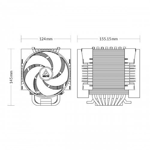 Вентилятор для процессора Arctic Cooling Freezer 4U-M (ACFRE00133B) (черный) 4