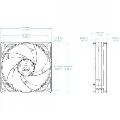 Вентилятор для процессора Arctic P9 PWM PST (ACFAN00298A) (черный) 1