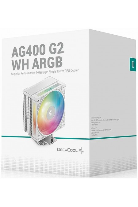 Вентилятор для процессора DEEPCOOL AG400 G2 WH ARGB (белый) 9