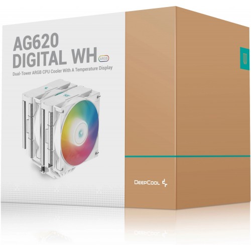 Вентилятор для процессора DEEPCOOL AG620 DIGITAL WH ARGB (R-AG620-WHADMN-G-2) (черный) 7