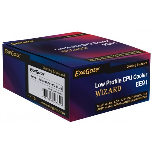 Вентилятор для процессора Exegate Wizard EE91-Cu.BLUE (EX286153RUS) (медный) 5