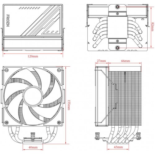 Вентилятор для процессора ID-Cooling Frozn A610 ARGB (черный) 1