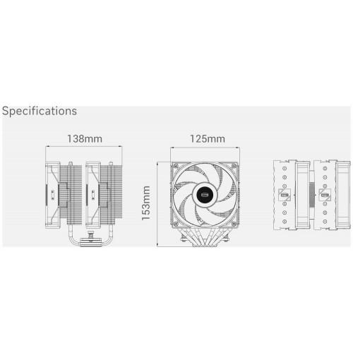 Вентилятор для процессора PCCooler RT620 ARGB BK (черный) 9