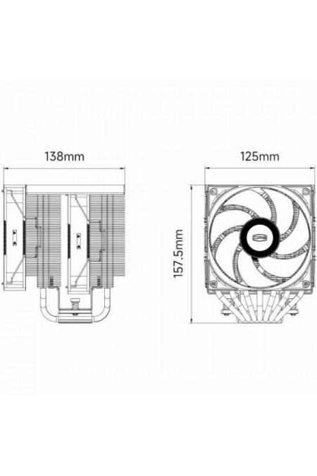 Вентилятор для процессора PcCooler RT720 TC ARGB (RT720TC-BKAWYX-GL) (черный) 3
