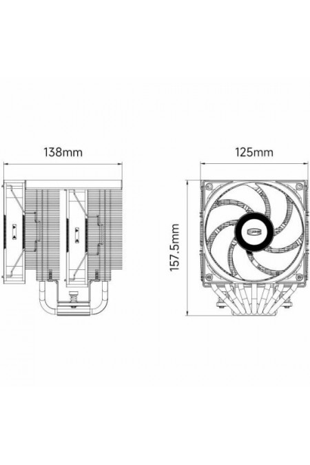 Вентилятор для процессора PcCooler RT720 TC (RT720TC-BKNWYX-GL) (черный) 8