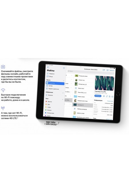 Планшет Apple iPad (2021) 256GB Wi-Fi (серебристый) 5